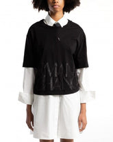 T-Shirt Women Black Armani Exchange Camiseta